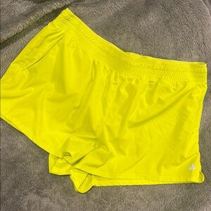 Vibrant Yellow Women's Athletic Shorts